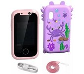 Juguete para teléfonos inteligentes para niños, Teléfono para niños paisaje, Juguete para teléfonos inteligentes para niños Azul dinosaurio