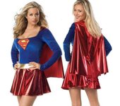 Supergirl Mujer Programa de TV Cosplay Disfraces Vestido Halloween Roleplay Party Fancy Dress Up Outfit L