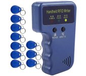 Handheld 125Khz RFID lector escritor duplicadora Fotocopiadoras, actualización Tarjeta de Identificación cloner programador, con 10 unids