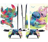Ubiuo Pegatina de la versión de la unidad óptica de PS5, piel genial de PS5, mango del controlador, para la consola y el controlador de PS5, pegati...