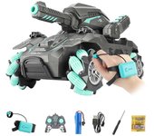 RC Tank Car Juguetes Vehículo Blindado Bomba de Agua Batería Recargable Verde Amarillo Plástico
