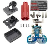 Placa de circuito PCB de caja de plástico de batería M12 para carcasa de carcasa de caja de batería de iones de litio de 12 V 10,8 V 48-11-2411 Bla...