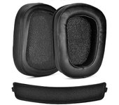 1 par de almohadillas de espuma para almohadillas de cuero para auriculares Logitech G933 G935 G633 / g 933 g 935 g 633 Auriculares Artemis Negro
