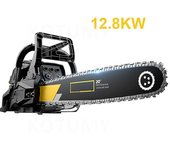 mickcara 12.8Kw Motosierra Alemana Gasolina Tronera de Alta Potencia Motosierra Arboricultura Corte Hine Hogar Portátil Cadenas de 2 piezas