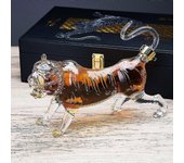 Animal Shape Handmade 500ml Tiger Shape Liquor Tequila Glass Bottle Whisky Decanter