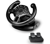 Volante de carreras de juegos para Ps3 / PC volante vibración joysticks control remoto estimulado Negro