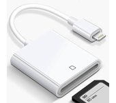 Adaptador de lector de cámara Apple Lightning a tarjeta SD compatible con Iphone Ipad
