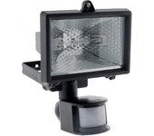Proyector halógeno negro de 150W con sensor