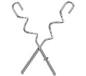 Gancho de masa para batidora de mano Repuesto para ganchos de masa de batidora de mano KHM512, gancho de masa de acero inoxidable Plata