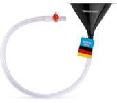 Yuxin Embudo de cerveza Juego de beber bong de cerveza con embudo de 1,5 litros, manguera de 1 m, válvula - Gadget para festivales, caballeros de f...
