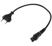 Cable adaptador de corriente EU 2 pines macho a IEC 320 C5 Micky para fuente de alimentación de computadora portátil 3