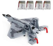 BBSONG 3.5 Canales Avión F35/F22 Fighter RC Avión Profesional y Principiante 3 Modos EPP Espuma Aviones Juguetes Para Niños 300 Metros Pro-4B de 4 ...