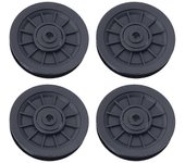 4 piezas de piezas de polea de rodamiento universal Piezas de equipos de fitness PA6 Piezas de repuesto de polea a prueba de desgaste para gimnasio...