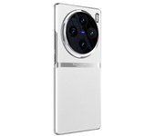 Para vivo X100 Pro 5G Funda Acrílico a prueba de golpes + PC + Carcasa de teléfono de cuero PU Blanco