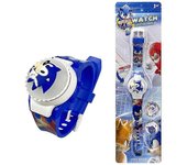 Reloj electrónico de dibujos animados 3d Iluminar relojes digitales para niños Reloj de pulsera de 360 grados manual giratorio de esfera giratoria ...