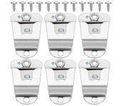 6pcs Clips de percha de micrófono de acero inoxidable Clip de micrófono Ganchos Clips colgantes de micrófono