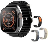 49mm para Apple Watch Ultra 8 Smartwatch Smart Watch Hombres Mujeres Series Nfc Bluetooth Call Wireless Charge Fitness Reloj impermeable negro y 3YJ