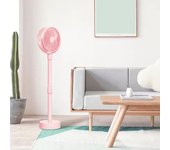 Ventilador de pedestal portátil - Ventilador de pie plegable Rosa