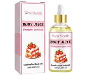 1/2/3Pcs Wildplus Body Juice Oil Tarta de fresa, aceite corporal artesanal para mujeres 1pc