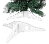Soporte de árbol de Navidad blanco artificial base de árbol de navidad suministro de manualidades de bricolaje Como se muestra