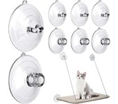8 piezas de ventosas Cat Window Perch Cat Window Hammock Replacement Venttion Cup for Kitty Cat Window Perchas Bed Seat Hammock Pet Supplies