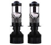 Turbo Fan H7 H4 Super Mini Proyector Lente Láser Canbus 80W Luz de Cruce Foco Motocicletas HeadLamp 16000LM LHD Auto Accesorios 2pcs