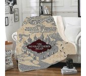 100 * 130cm de espesor mantas para adultos niños, Harry Potter Manta de lana Super Soft Sherpa Manta de tiro para cama y sofag)