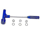 Martillo extractor de balas con 3 conectores para 0.17 a 50 Cal Z Azul