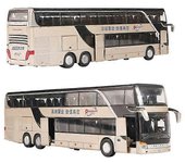 1/50 SETRA Autobús de lujo Coche de juguete Diecast Miniatura Modelo Pull Back Sonido y luz Colección educativa Regalo para niños Autobús de dos pisos