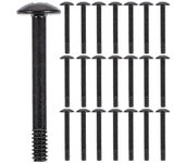 30 piezas de tornillo de ventilador de enfriamiento de computadora Tornillo de ventilador de radiador de CPU Tornillo de chasis de computadora Negr...