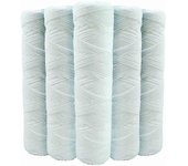 Juego de 5 cartuchos de filtro de agua en espiral anti sedimentos 9 pulgadas 3/4 - 5 micras compatibles con filtros de 10 pulgadas fabricados en Fr...