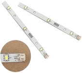 2x Led Strip Light para Rongsheng Hisense Logik Nevera Congeladores Mddz-162a 1629348