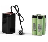 Paquete de baterías de faros de bicicleta de 8.4v Paquete de baterías de faros T6 de alta potencia 4 paquetes de baterías de litio dedicados 18650
