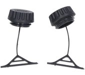 Pieza de motosierra de la tapa del tanque de combustible de la tapa del tanque de aceite de 2 piezas para STIHL 066 MS660 OEM 0000 350 0509 / 0000 ...