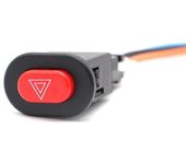 Motocicleta Doble Flash Interruptor de Luz de Emergencia Interruptor Botón de Advertencia de Flash Scooter Vehículo Eléctrico Modificado Lámpara de...