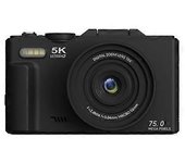 Cámara de fotografía digital 5K 18X Zoom digital Vintage Vlog Grabadora de video 180 Flip Screen Selfile Cam