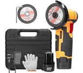 19500rpm Rectificadora eléctrica Mini amoladora multifuncional de mano para cortar y pulir Ceram Multicolor 2pcs batteries US Plug