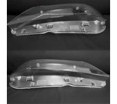 1Par de cubierta de lente de faro delantero de automóvil para X3 F25 2010 2011 2012 2013 Máscaras de carcasa de vidrio de pantalla transparente