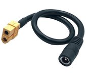 1pc Xt60 -60 Conector hembra a CC 5.5mm X 2.5mm Cable adaptador de corriente jack hembra para monitor Fpv Drone-XinHan