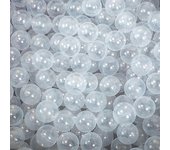 Bolas de bolas a prueba de aplastamiento de plástico para niños Bolas de juguete Macaron Ocean Balls 2.15 pulgadas Pack de 50 transparentes