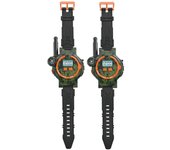 Walkie Talkies Relojes Juguetes para Niños 2PCS Interfonos Multifuncionales Reloj Niños Juguete Educación Interativa Juguetes Verde militar