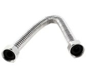 Cuarto de baño 19mm Manguera de ducha de acero inoxidable Manguera de ducha 30cm Plata tono plateado