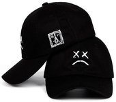 Lil Peep Papá Sombrero Bordado 100% Algodón Gorra de béisbol Sombrero Cara triste Gorra Hip Hop Golf Love Lil.peep Snapback Mujeres Hombres Multico...