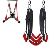 Cinturón oscilante Versión mejorada 5 Pad Pareja Postura Auxiliar Swing Fun Suministros para adultos Negro Rojo