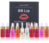 8 Colores BB Lip Serum Kit Crema Semi Permanente Maquillaje de Labios Ampolla Serum