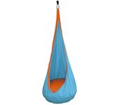 OUTREE Kids Pod Swing Seat 100% Algodón Silla Hamaca Infantil para uso en interiores y exteriores azul claro