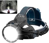 Linterna frontal LED recargable para adultos, 90,000 lúmenes Linterna frontal súper brillante 90 Ajustable 4 modos Ipx5 Linterna frontal recargable...
