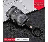 Carcasa de la cubierta de la caja de la llave remota del coche de fibra de carbono para Mazda 3 Alexa Cx-30 Cx30 Cx5 Cx-5 Cx8 Cx9 Cx4 20192020 Prot...
