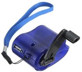 Generador de energía de manivela para acampar regalos al aire libre para amigos de la familia Azul