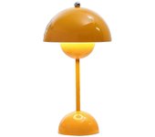 Lámpara de mesa Nordic Danish Flower Bud Lámpara de mesa (recargable) Amarillo